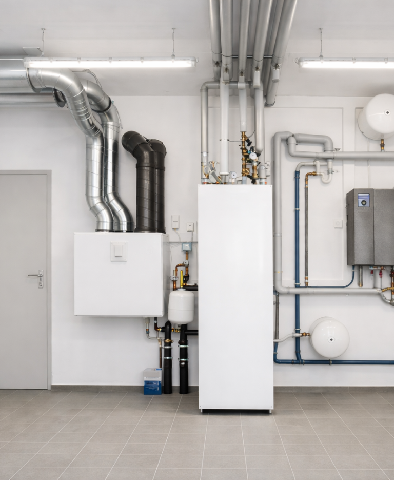 Yanar Haustechnik - Heizung Temperaturanzeige mit 38,2 °C auf einem digitalen Thermometer.